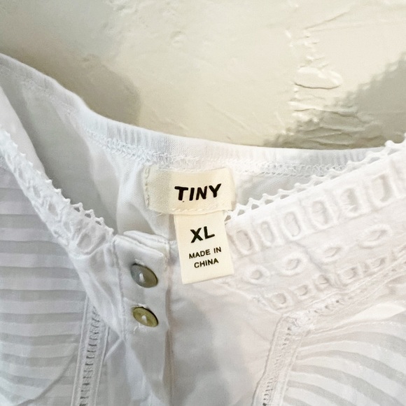 Anthropologie Tiny Natasha White Tie Tank Top XL - Picture 7 of 7